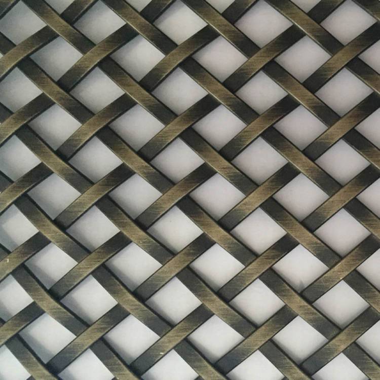 XY-3510XG Antique Brass Flat Wire Mesh Panel for Cabinet Featured Image