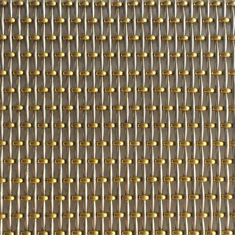 XY-1654 Brass Bead Decorative Woven Mesh Featured Image