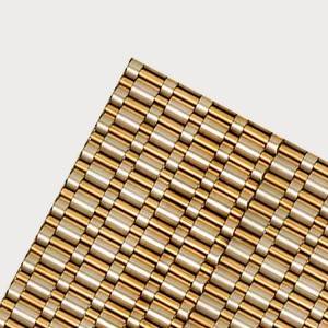 XY-3656T Gold Metal Mesh Screen for Office Wall Cladding