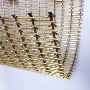 XY-2175T Glass Laminated Decorative Wire Mesh for Elevator Hall