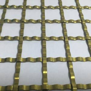XY-7512G Brzone Decorative Plate Flat Wire Crimped Mesh