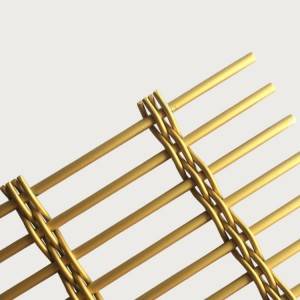 XY-7543P fluorine-carbon spra to paint gold color Metal Mesh Divider