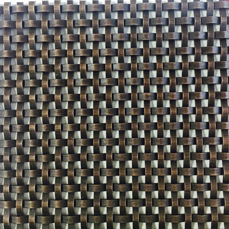 XY-3310GO Antique Bronze Antique Plated Metallic Mesh Fabric for Cabinetry Featured Image