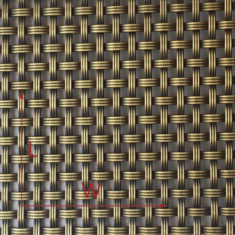 Antique Brass Mesh Screen for Wine Cabinet  (2)