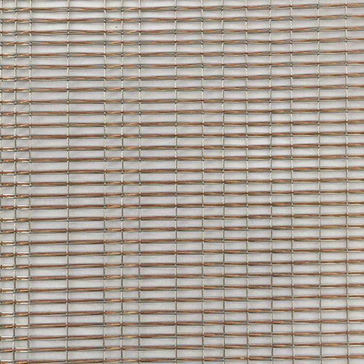 XY-R-04R Decorative metal mesh filled in glass