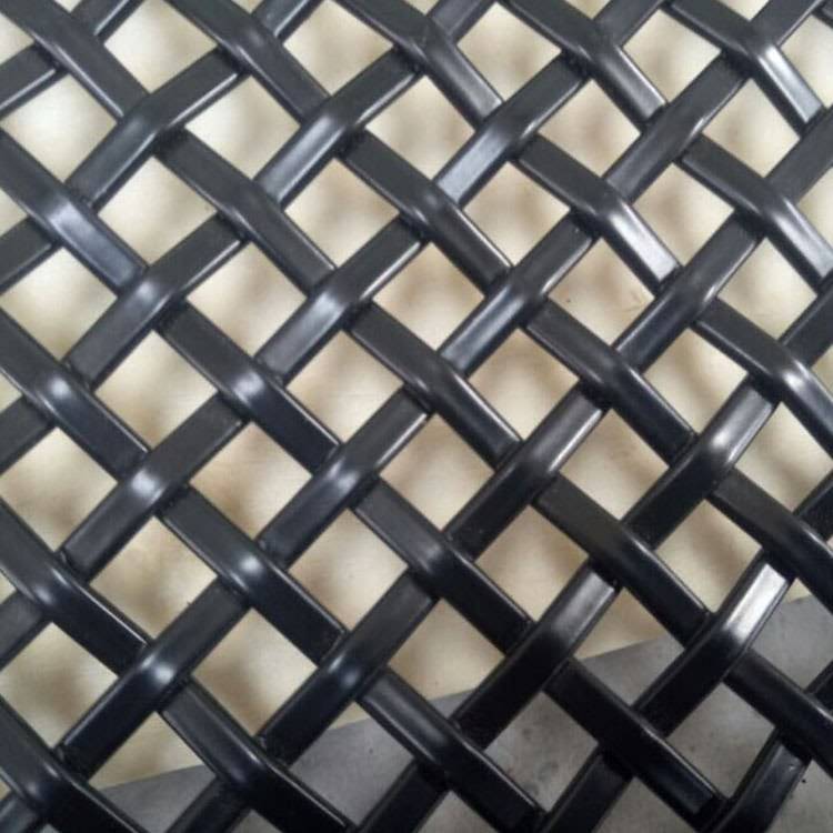 XY-1510PVC Black Powder Coated Woven Mesh for Ceiling Featured Image