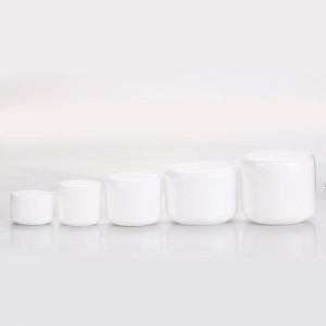 20g 30g 50g 100g 150g White Big Size Plastic Body Lotion Jar Single Wall Body Scrub Container