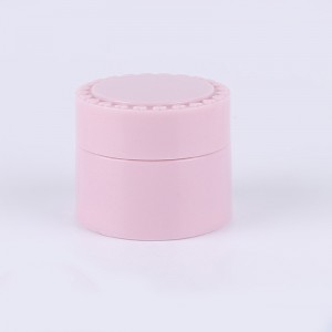 10g 15g Lovely Pink Small Packaging Cosmetics Container Nail Gel Cream Jar with Heart Edge