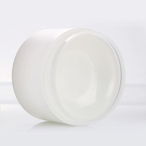 150g 200g round cream jar matte white cosmetic bottle recycled jar