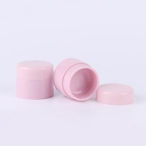 10g 15g Pink Custom Cosmetic Lotion Container Round Makeup Jar with Screw Caps