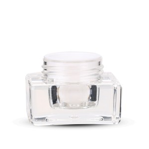 5g 10g cosmetic luxury cream container square skin care cream acrylic cream jar