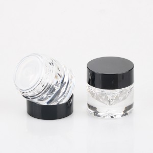 5g loose powder jar with sifter clear nail powder plastic jar luxury cosmetics jar Hot sale products