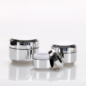 5g 10g 15g 30g 50g New Design Silver Cosmetic Jar UV Coat Nail Gel Container