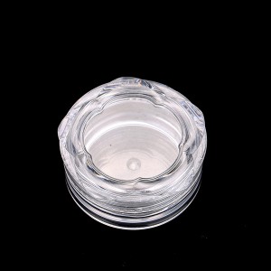 10g Empty Clear Loose Powder Bottle Custom Logo Glitter Container for UV Gel