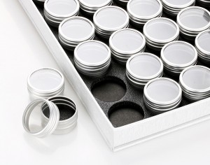 5g*56pcs aluminum eye cream nail powder clear jar gel polish decorative container