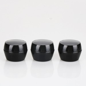 3g 5g 8g color gel pp plastic black nail polish jar unique shape cosmetic cream container