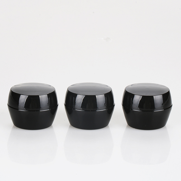 3g 5g 8g color gel pp plastic black nail polish jar unique shape cosmetic cream container Featured Image