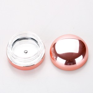10g lip cream beauty container cosmetic uv painted PETG LOW PRICE empty custom plastic jar