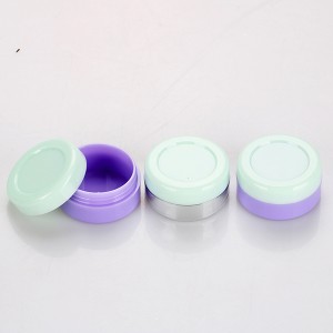 10g new clear loose powder jar nail powder ps container cute color wholesale gel custom plastic pot