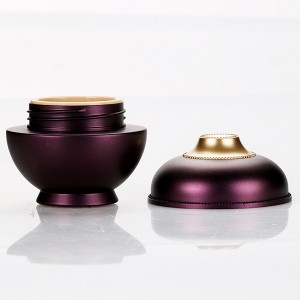 5g luxurious custom purple cosmetic cream jar unique acrylic color gel nail polish container