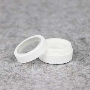 2g nail powder empty jar white plastic jar professional small eye shadow container
