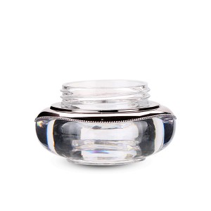10g Nice Cap Cream Plastic Pot Beautiful Acrylic Nail Polish Glue Jar for Skin Care