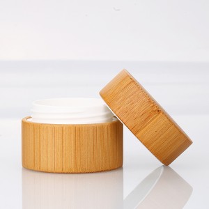 5g 10g 15g 30g 50g Recyclable Empty Wooden Surface Cream Jar Bamboo Moisturizer Jars