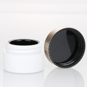 8g white cosmetic eye cream plastic container small custom logo nail polish jars
