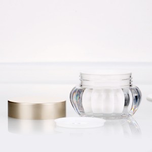 50g clear round plastic facial cream containers empty gel polish design jar for cosmetic