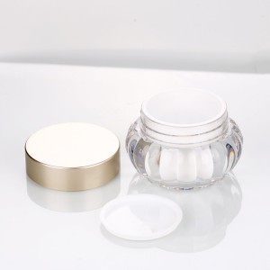 50g clear round plastic facial cream containers empty gel polish design jar for cosmetic