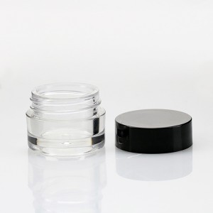 5g Empty Wholesale Cosmetic Cylinder Eye Shadow Jar Clear Plastic Bottle for Nail Glitter Powder