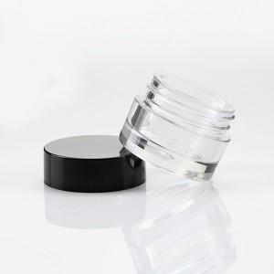 5g Empty Wholesale Cosmetic Cylinder Eye Shadow Jar Clear Plastic Bottle for Nail Glitter Powder