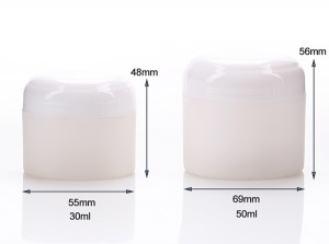30g 50g Matte Body Facial Cream Jar Cheap UV Gel Glue Container with Glossy Cap