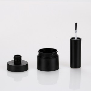 10g low price color nail art polish paint plastic bottle black glue container with brush