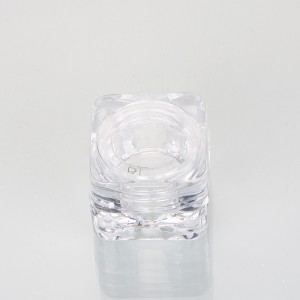 5g Clear Square Powder Jars Small Makeup Bottle Face Powder Container