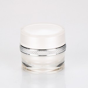5g Thick Wall Acrylic Nail Art Powder Container Luxury Empty Clear UV Gel Plastic Cream Jar