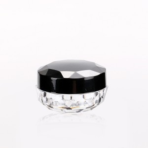 3g 5g Clear Nail Loose Powder Container Customized Eyeshadow Jar With Special Cover