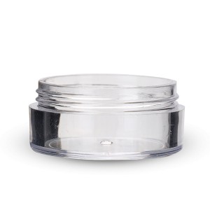 10g Clear Powder jars Nail Glitter Container Cosmetic Bottle with Silver Cap