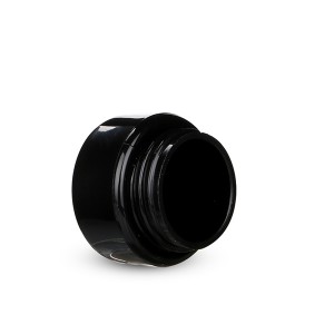 3g 5g mini nail polish bottle black color gel jar