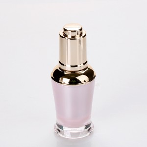 15ml Luxury essential oil bottles high quality serum container empty cosmtic jar with dropper