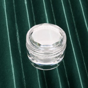 7g gel nail powder nail cylinder powder bottle designs clear plastic glitter eyeshadow container