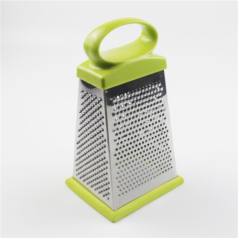 Professional Box Grater, 4-Sided Stainless Steel Large Grater for Parmesan Cheese, Ginger, Vegetables, fruits, chocolate, nuts and more Featured Image
