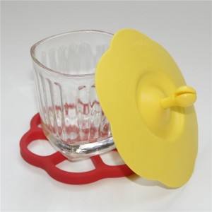 Silicon flower-shaped cup Lid