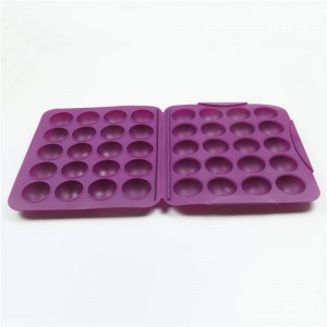 BPA Free Silicone Cake Pop Mold, 20 balls are reusable Lollipop Silicone Molds,Muffin Cake Ice Cube Trays Jelly Moulds