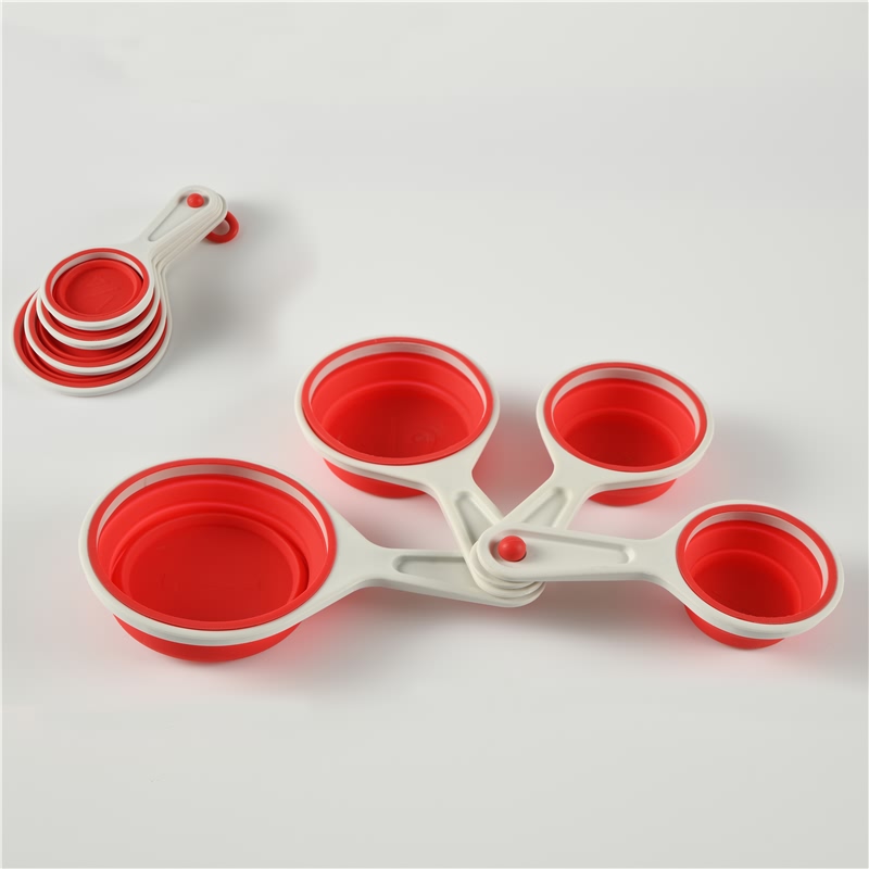 Collapsible Measuring Cups Food Grade Silicone Measurement Cup for Liquid Featured Image