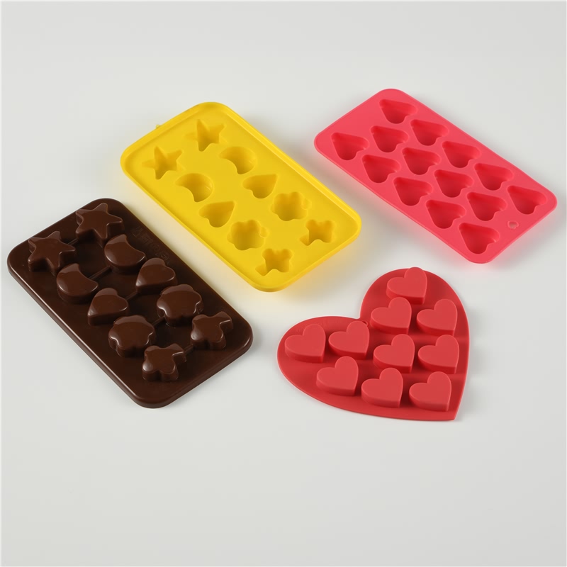 Ice Cube Trays , Large Square Silicone Ice Maker Mold, Ideal For Whiskey,Cocktail, Soups,Baby Food,Frozen Treats,  Stackable, BPA Free Featured Image