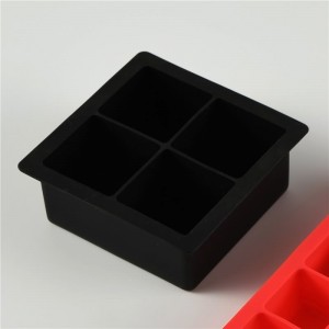 Ice Cube Trays , Large Square Silicone Ice Maker Mold, Ideal For Whiskey,Cocktail, Soups,Baby Food,Frozen Treats,  Stackable, BPA Free