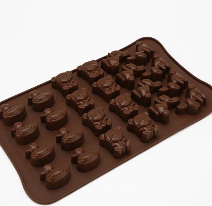 Animal Shaped Silicone Chocolate Molds Unique Deisgn For Kids Children