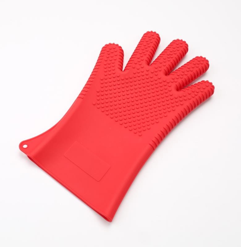Large Size Silicone Hand Gloves FDA Five Finger Styles Design For Cooking