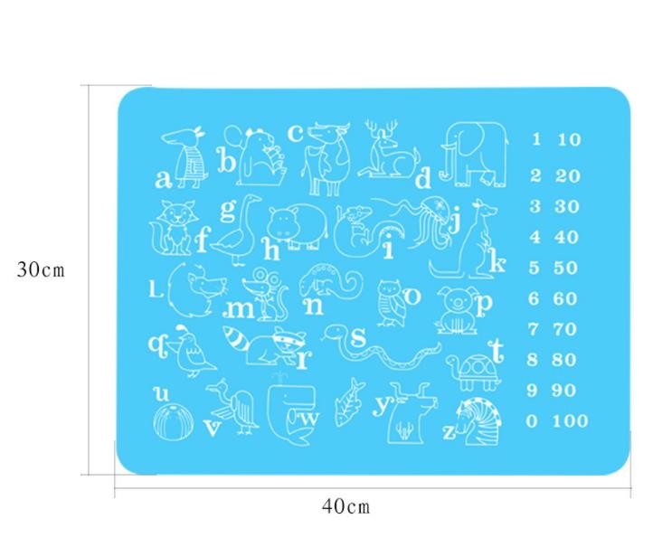 Animal Printing Silicone Kids Product , Kids Silicone Placemat For Toddlers